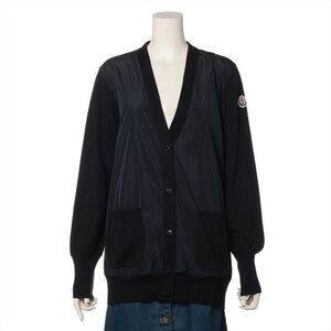 Moncler Black Button-Front Lightweight Women's Sweater
